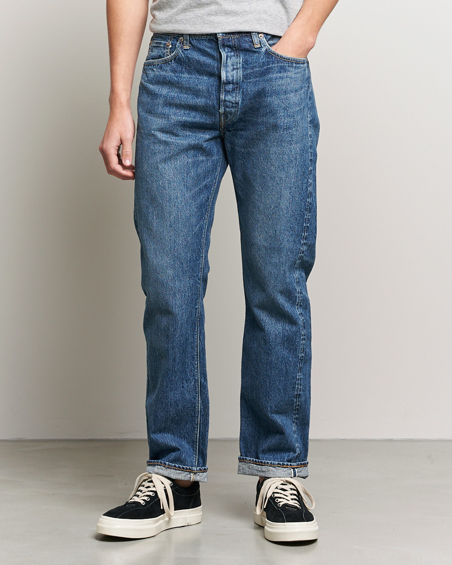 Herre | Blå jeans | orSlow | Straight Fit 105 Selvedge Jeans 2 Year Wash