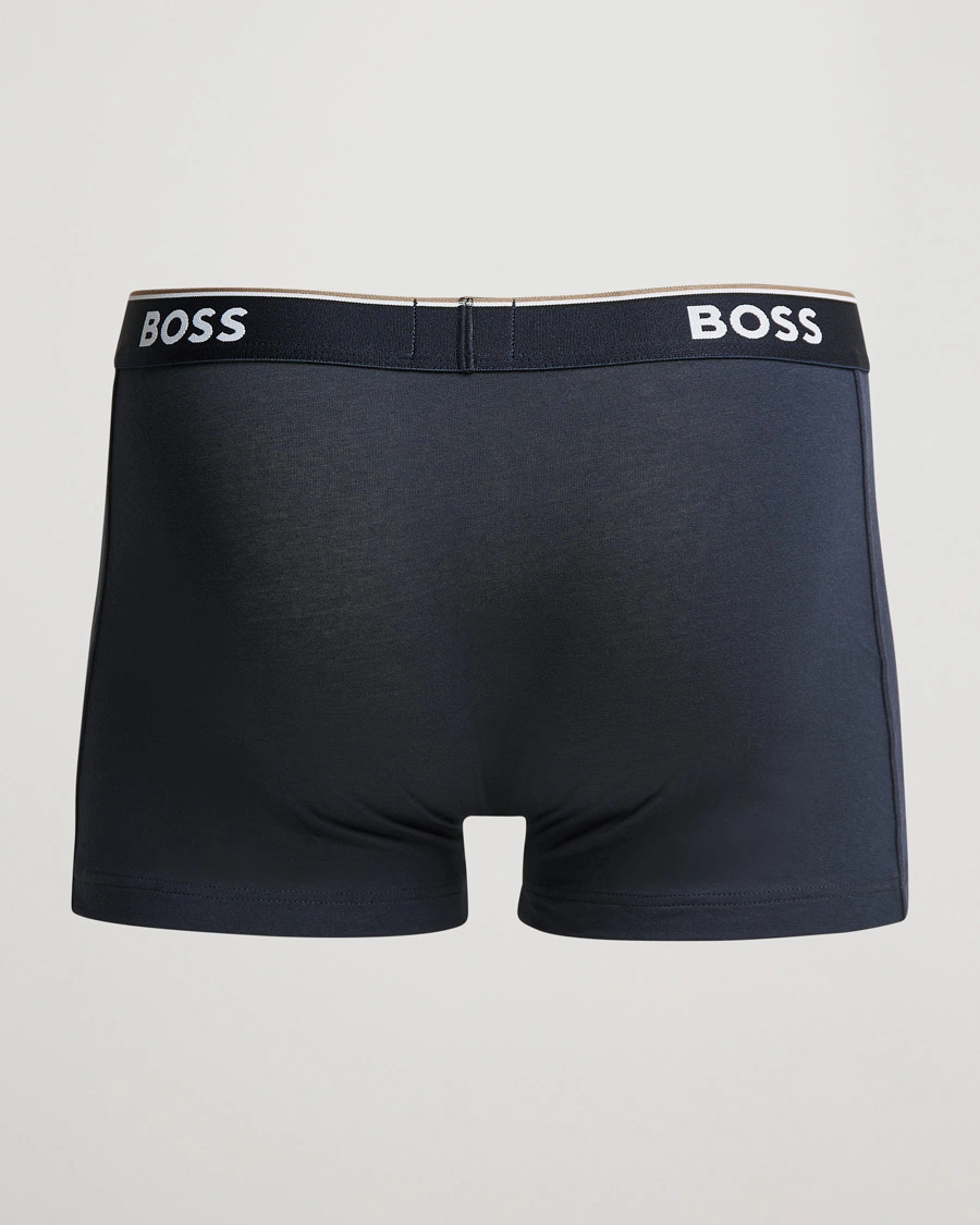 Herre | Boxershorts | BOSS BLACK | 3-Pack Trunk Boxer Shorts Open Blue