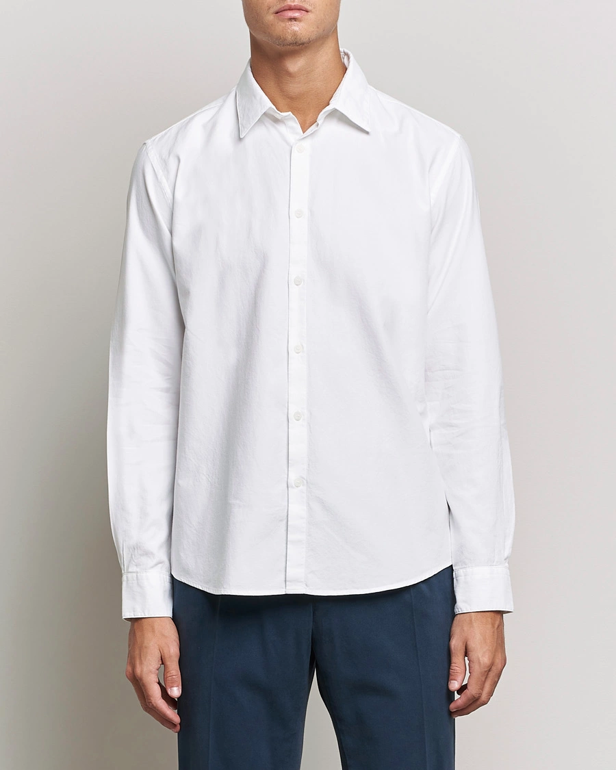 Herre | Tøj | Sunspel | Casual Oxford Shirt White