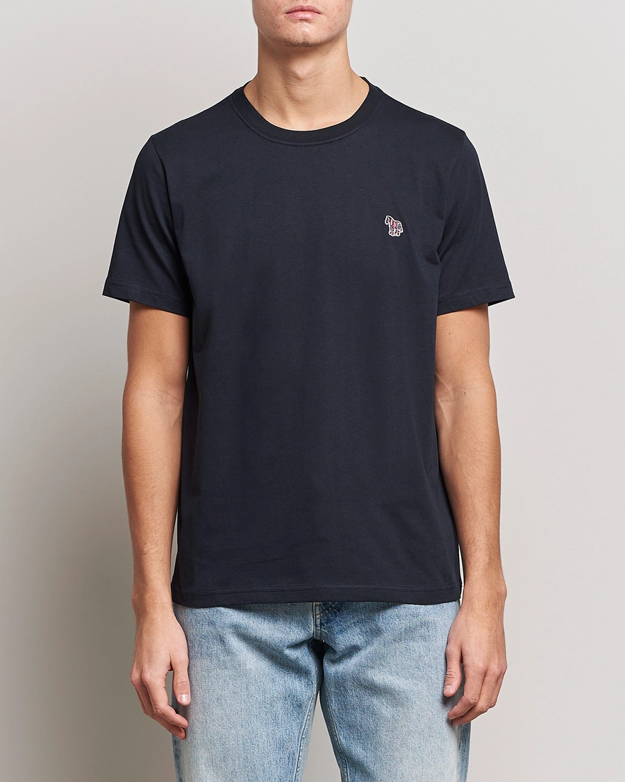 Herre | Tøj | PS Paul Smith | Organic Cotton Zebra T-Shirt Navy