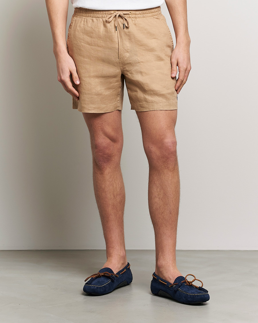 Herre | Tøj | Polo Ralph Lauren | Prepster Linen Drawstring Shorts Vintage Khaki