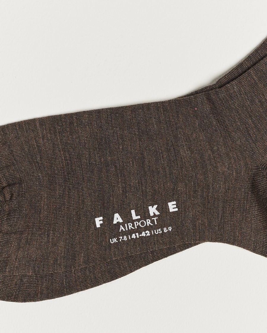 Herre | Falke | Falke | Airport Socks Brown Melange