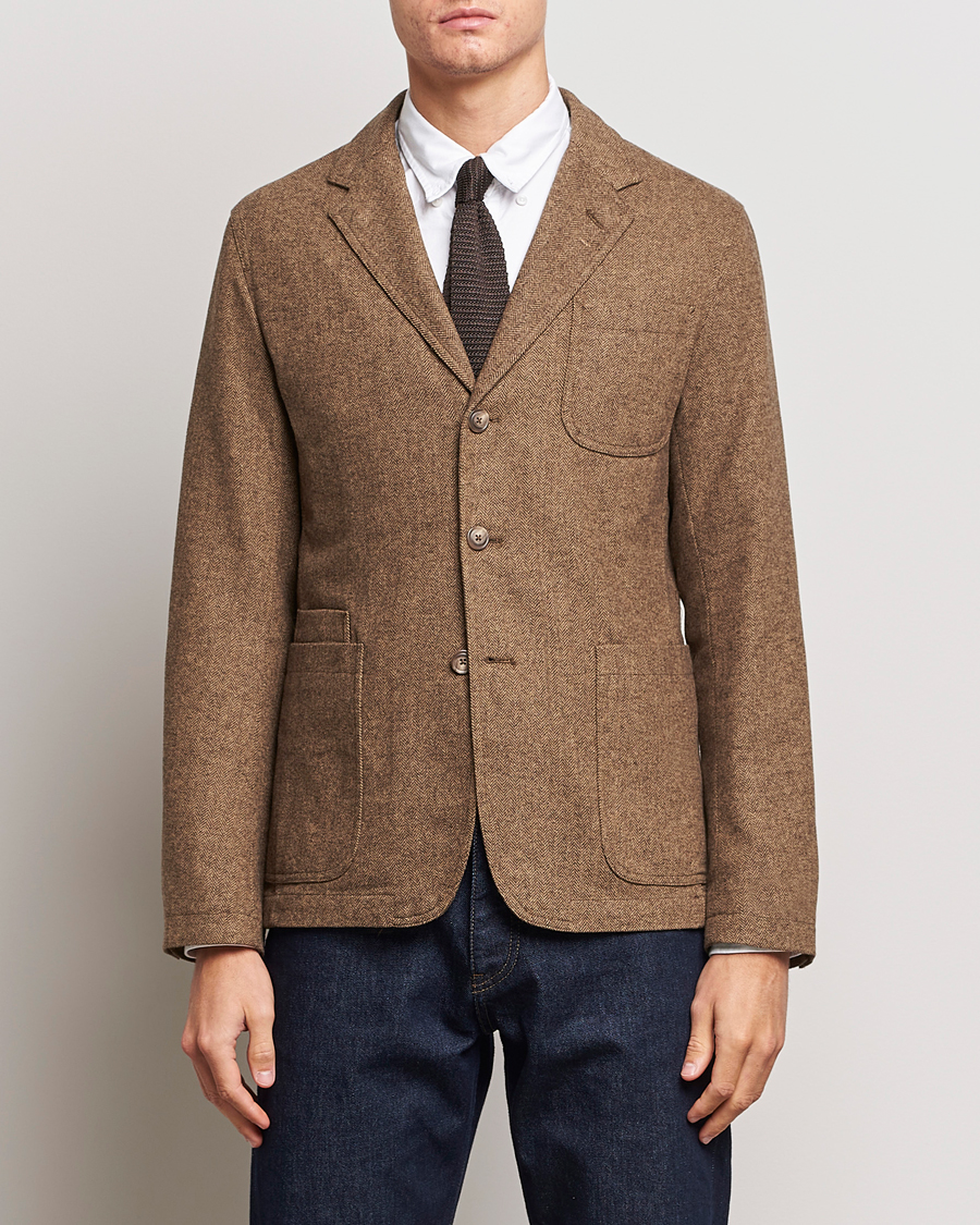 Herre | Tøj | Polo Ralph Lauren | Classic Herringbone Sportcoat Brown/Tan