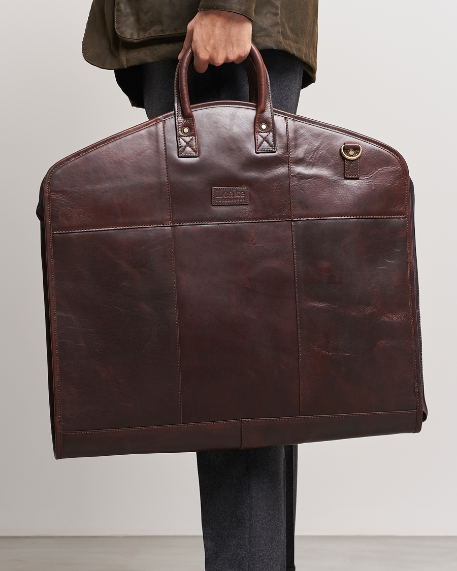 Herre | Dragtposer | Loake 1880 | London Leather Suit Carrier Brown