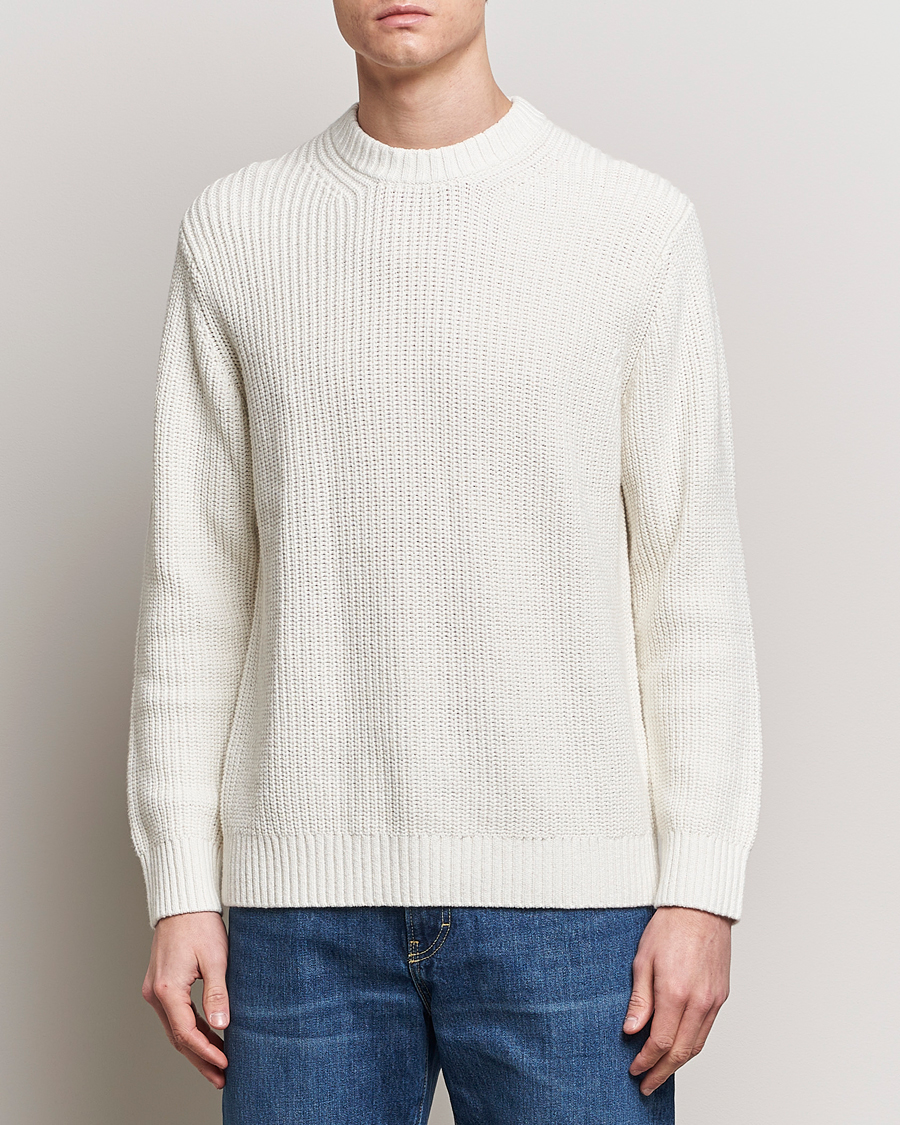 Herre | Contemporary Creators | Samsøe Samsøe | Samarius Cotton/Linen Knitted Sweater Clear Cream