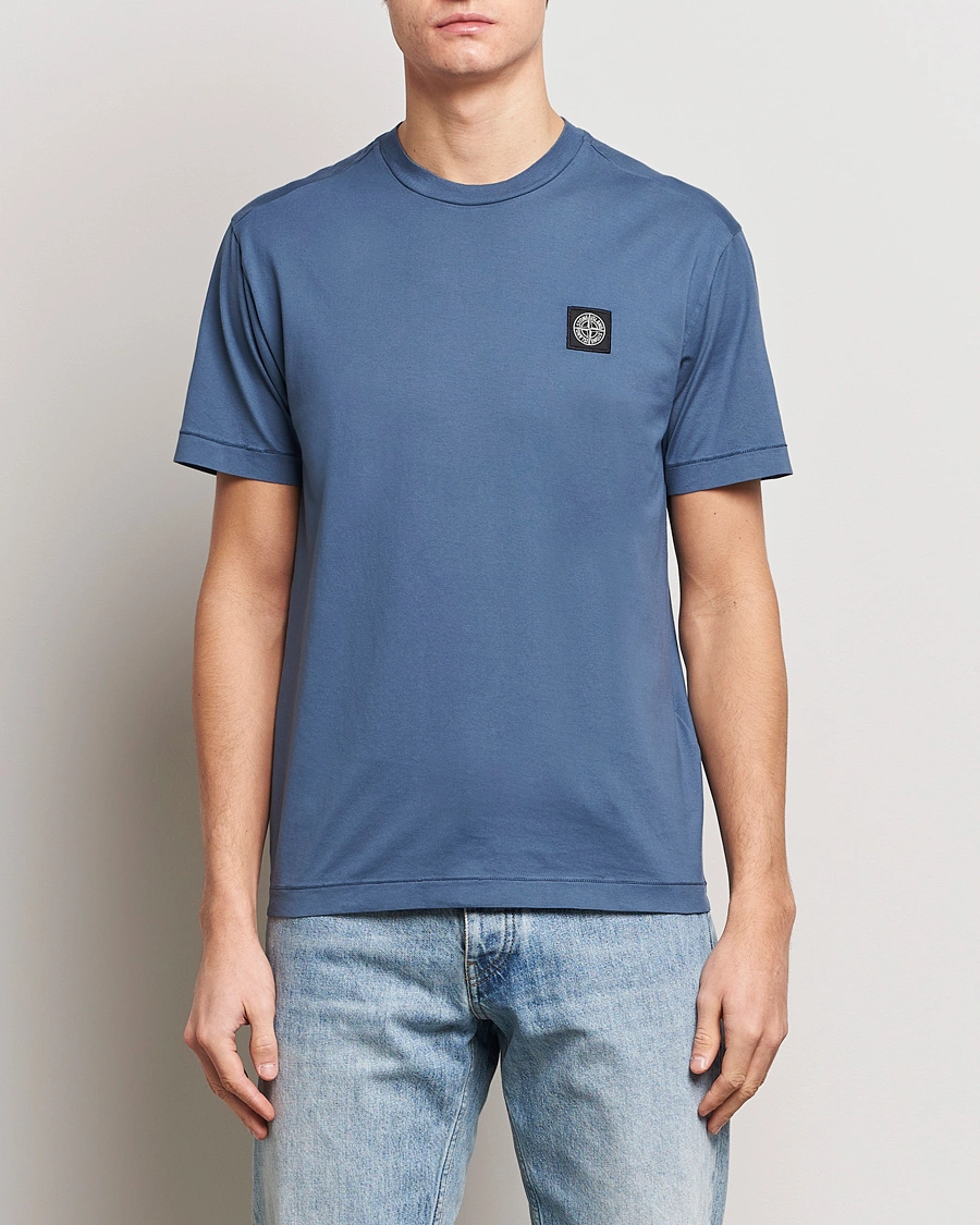 Herre | Tøj | Stone Island | Garment Dyed Cotton Jersey T-Shirt Dark Blue
