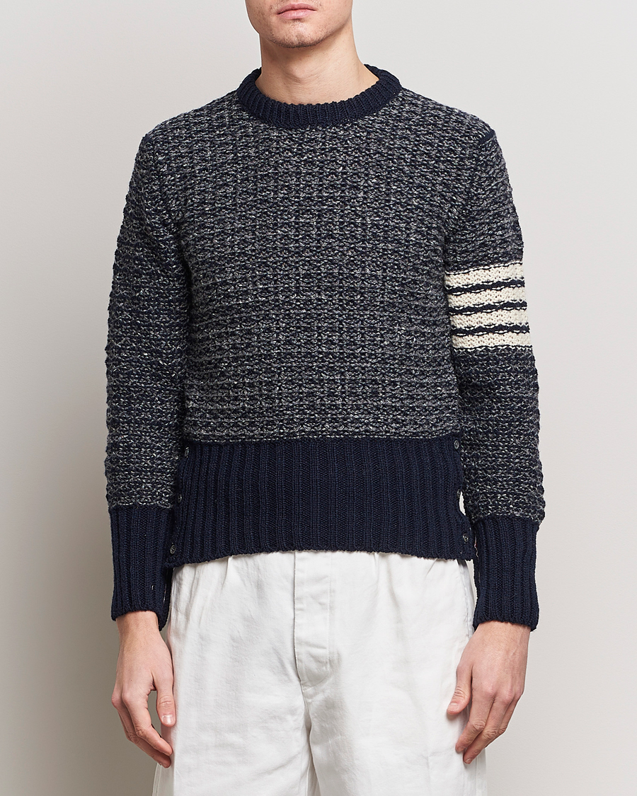 Herre | Tøj | Thom Browne | 4-Bar Donegal Sweater Navy