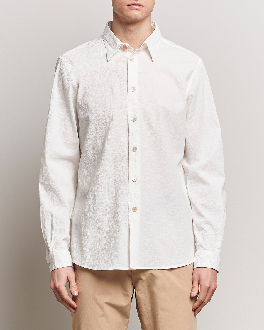 Herre | Tøj | PS Paul Smith | Regular Fit Seersucker Shirt White