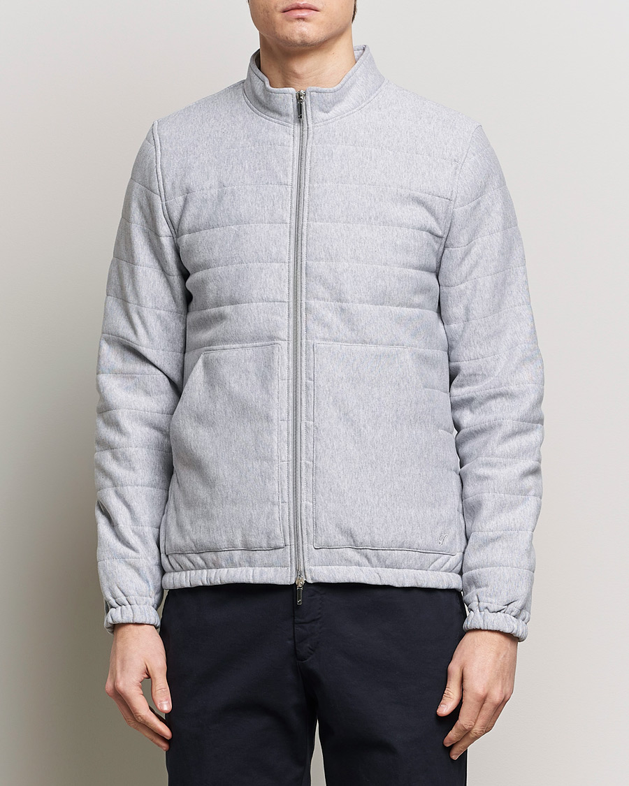 Herre | Tøj | Stenströms | Cotton Collage Zip Jacket Grey