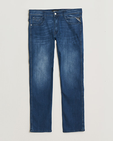Replay Anbass Powerstretch Jeans Medium Blue – Blå