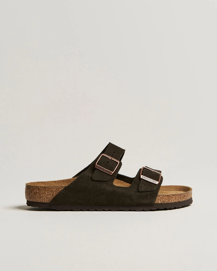 BIRKENSTOCK Arizona Soft Footbed Mocca Suede – Brun