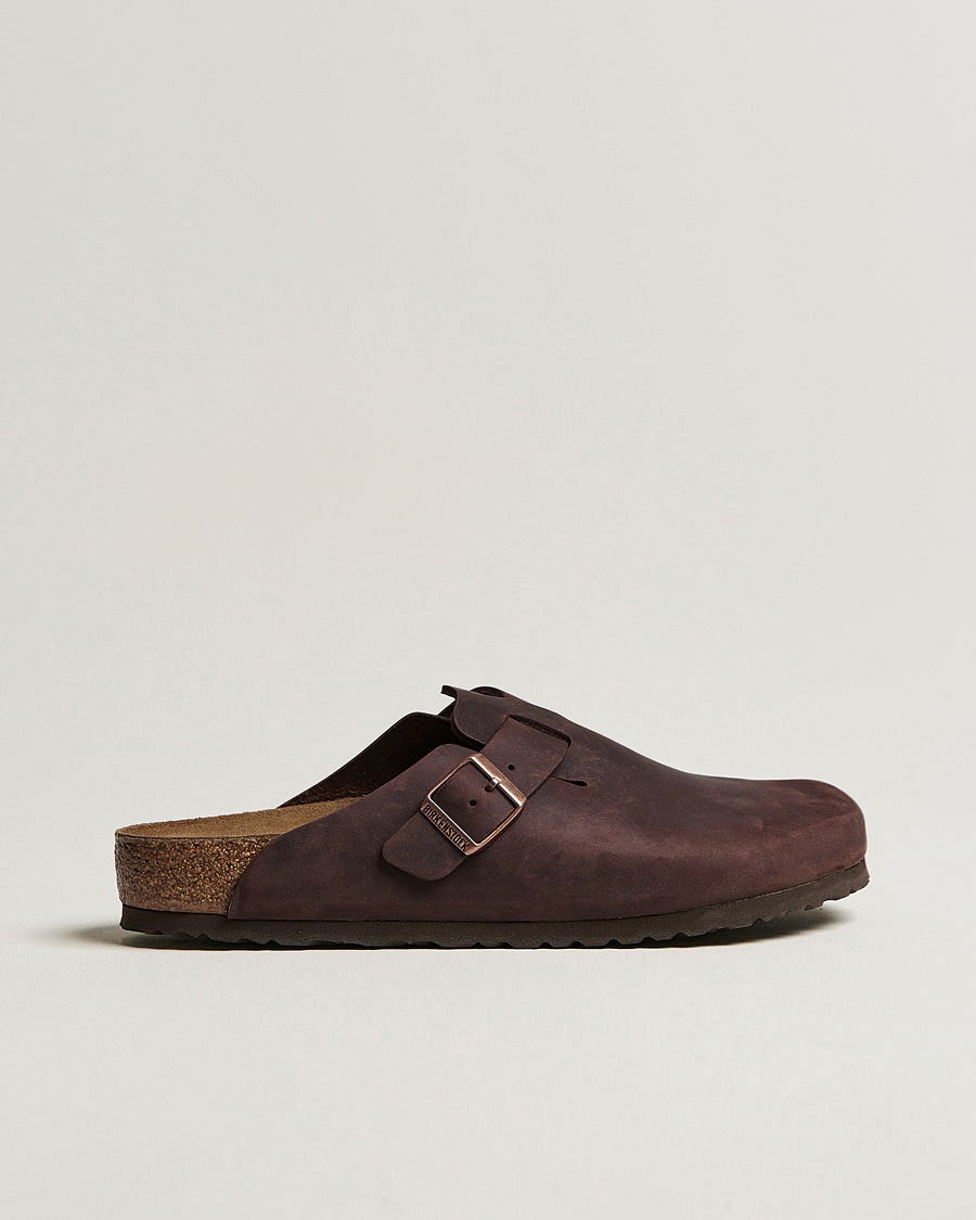 BIRKENSTOCK Boston Classic Footbed Habana Oiled Leather – Brun
