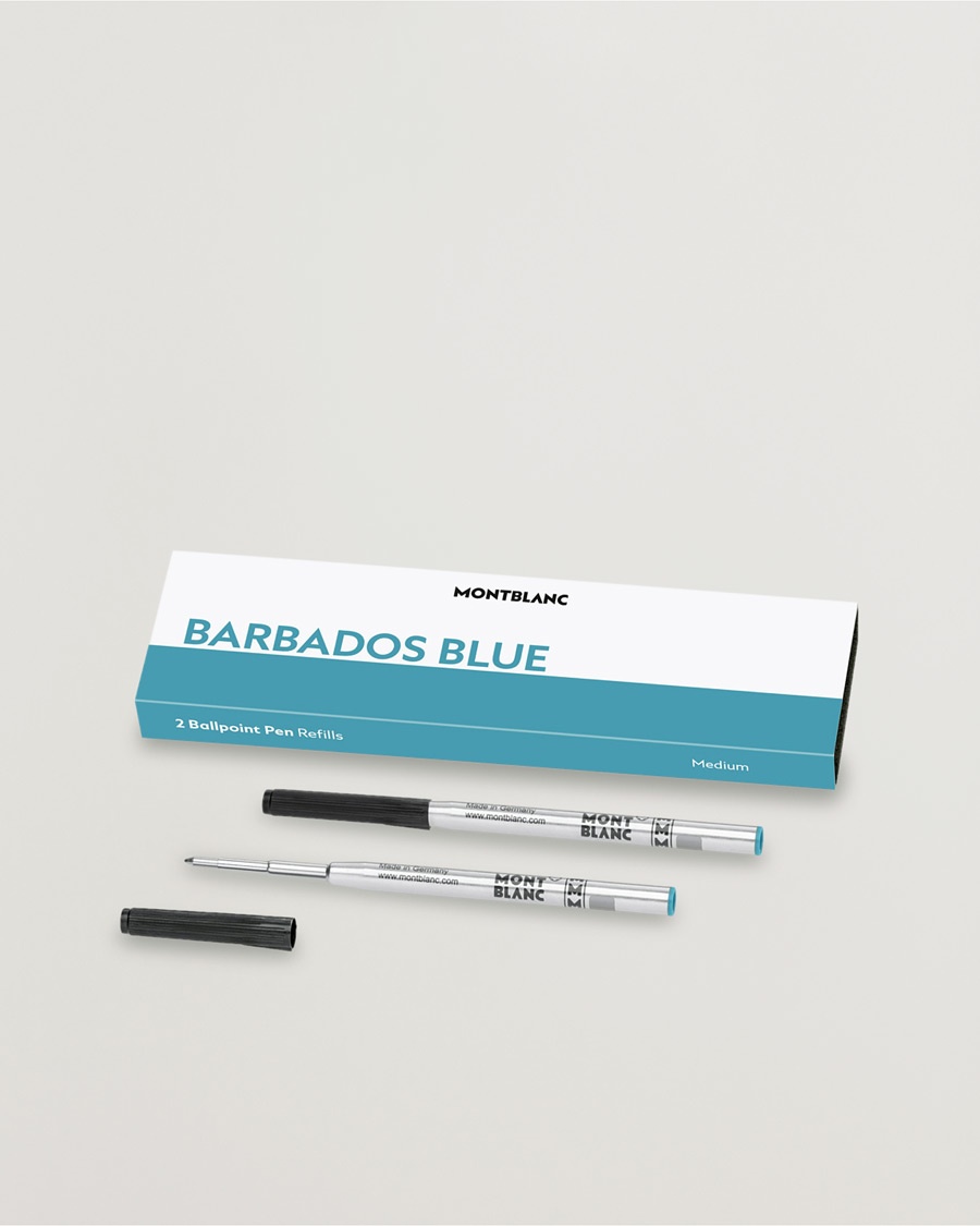 Montblanc 2 Ballpoint Pen Refills Barbados Blue – Blå