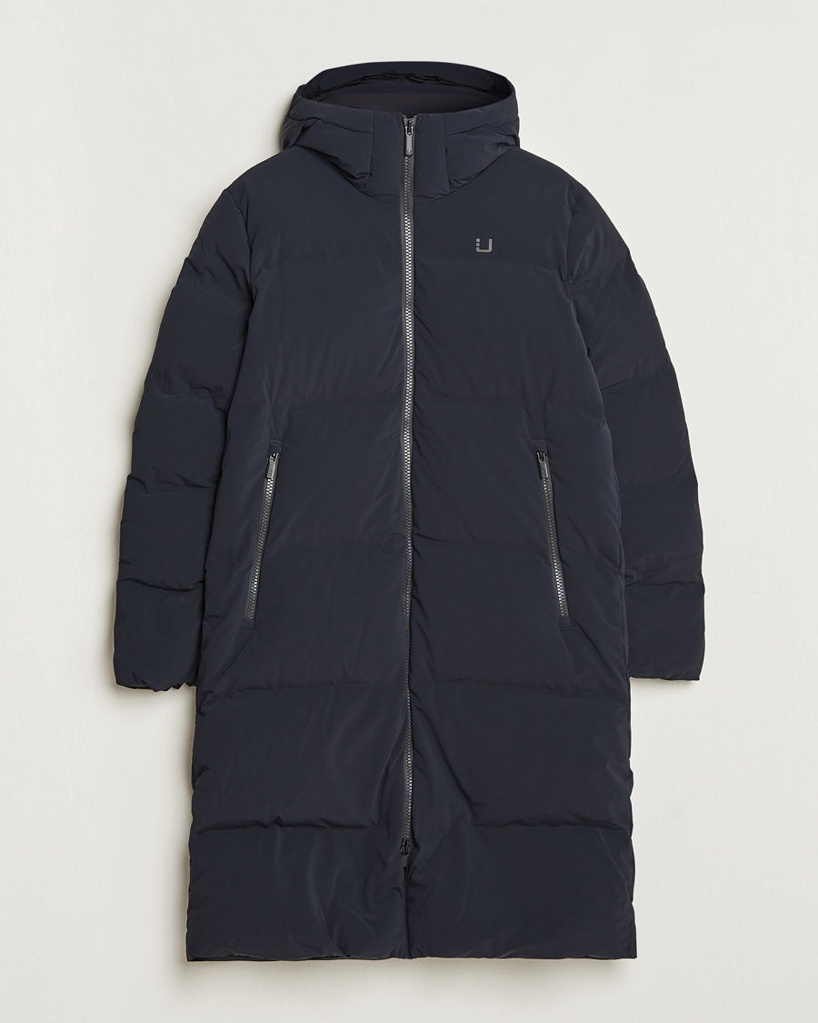 UBR Tycoon Padded Long Coat Black – Sort