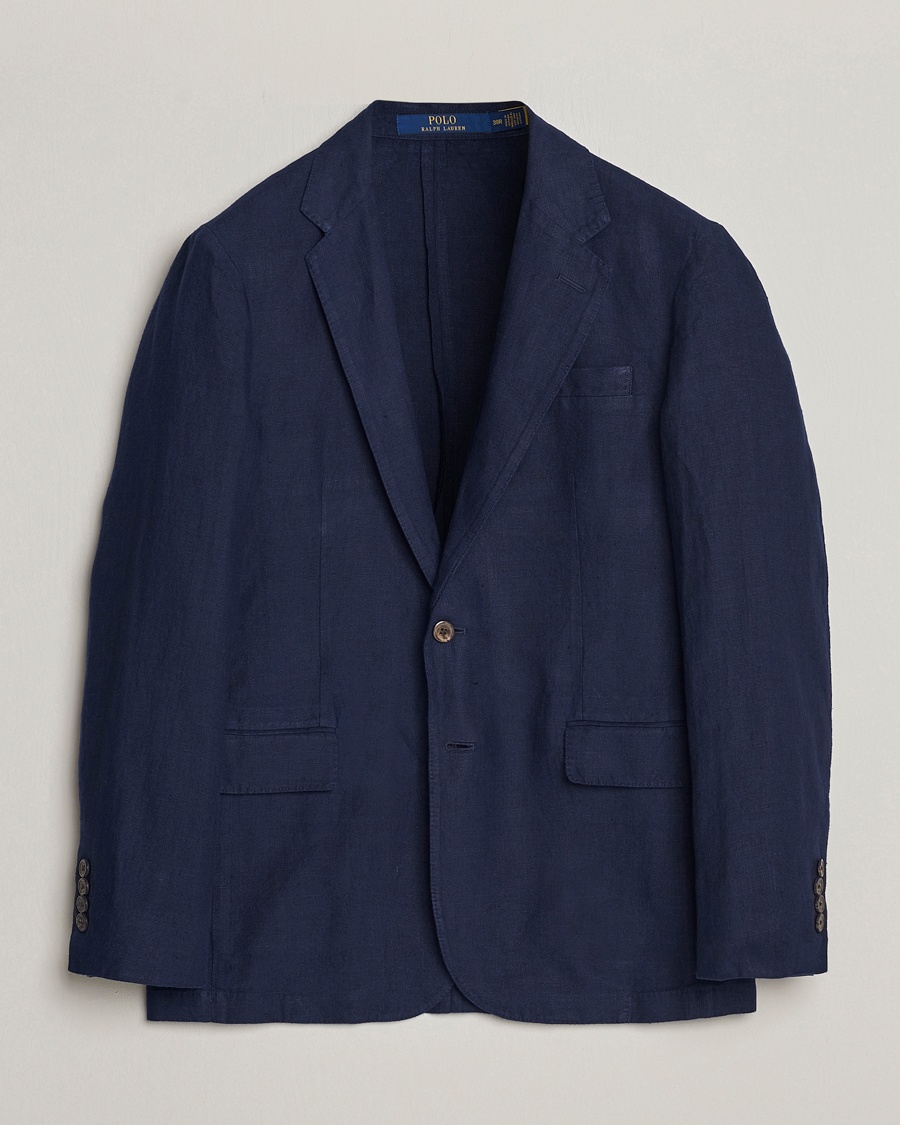 Polo Ralph Lauren Linen Sportcoat Navy – Blå