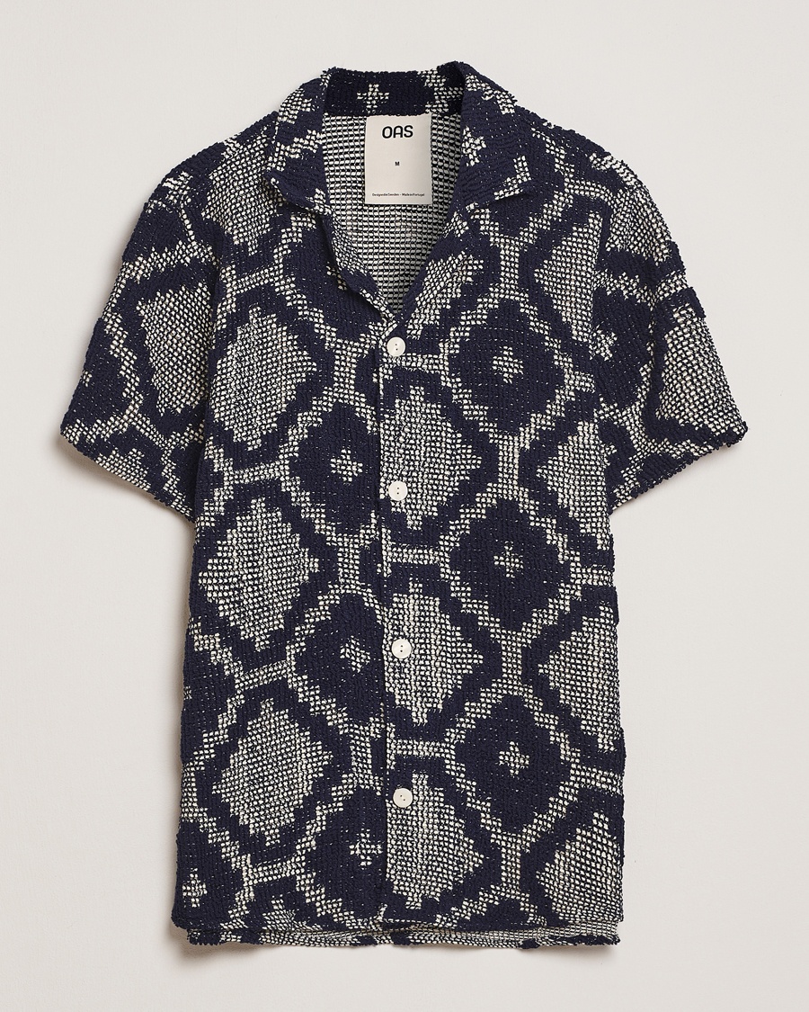 OAS Cuba Crochet Shirt Trastevere – Blå