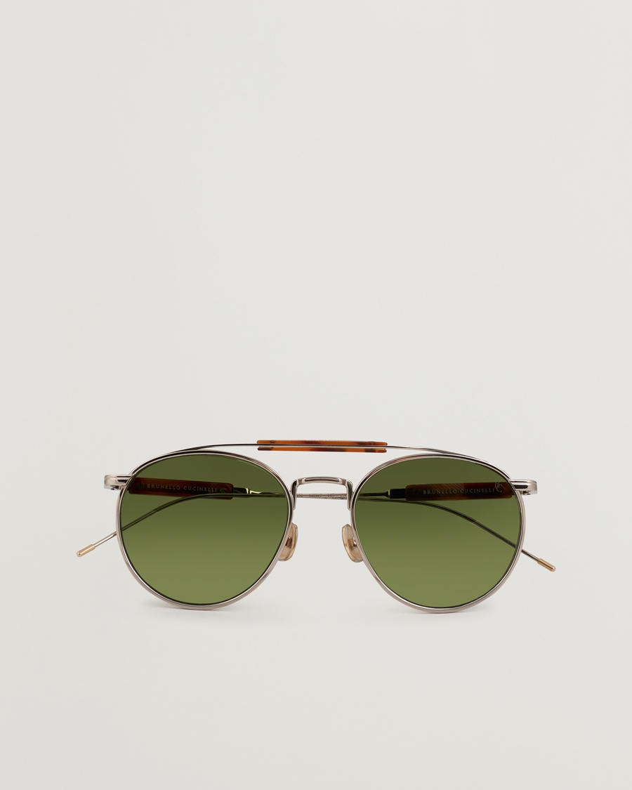 Brunello Cucinelli 0BC2004ST Sunglasses Silver – Grøn
