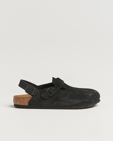BIRKENSTOCK Tokio Classic Footbed Black Suede – Sort