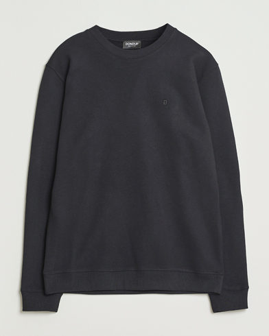 Dondup Logo Crew Neck Sweatshirt Black – Sort