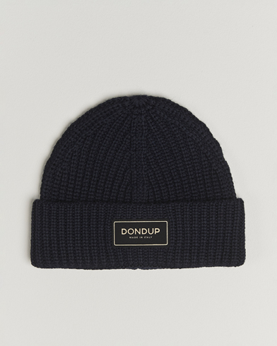 Dondup Ribbed Beanie Navy – Blå