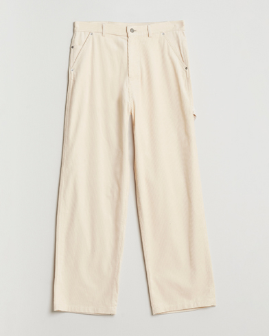 Drôle de Monsieur Baggy Corduroy Workwear Pants Ecru – Hvid