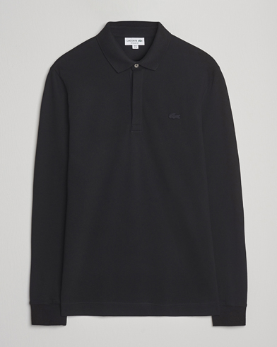 Lacoste Paris Long Sleeve Polo Piké Black – Sort