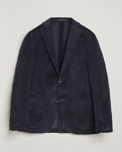Incotex Corduroy Blazer Navy – Blå