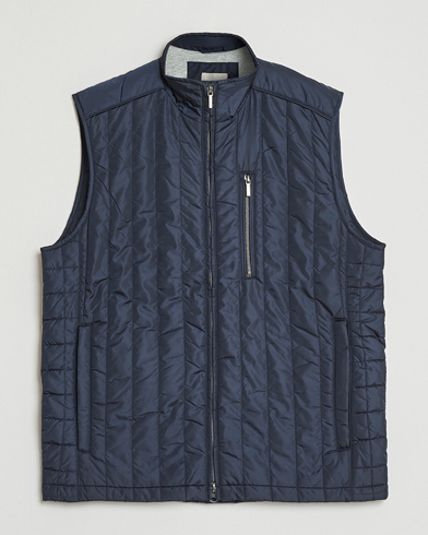 Stenströms Nylon Quilted Light Padded Vest Navy – Blå