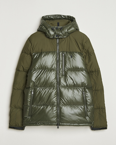 Polo Ralph Lauren Gorham Mixed Glossy Down Jacket Dark Loden – Grøn