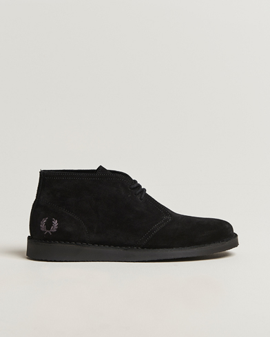 Fred Perry Hawley Suede Chukka Boot Black – Sort