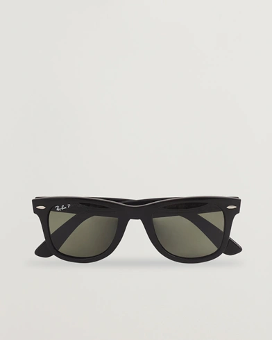 Ray-Ban Original Wayfarer Polarized Sunglasses Black/Green – Sort