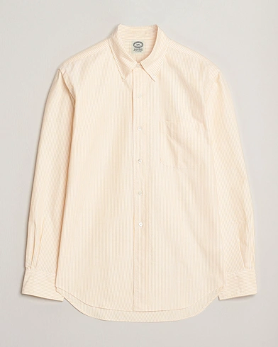 Kamakura Shirts Vintage Ivy Oxford Button Down Shirt Yellow Stripe – Gul
