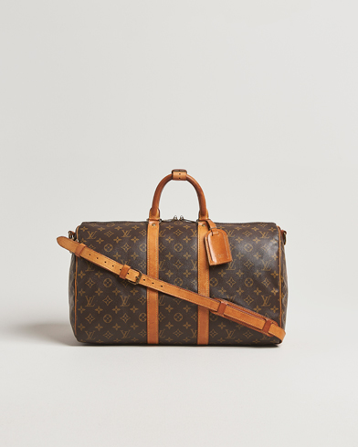 Louis Vuitton Pre-Owned Keepall Bandoulière 45 Monogram – Brun