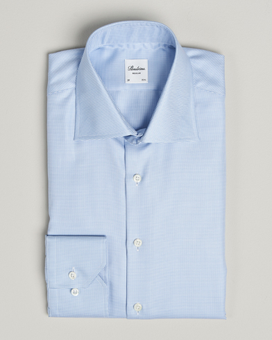 Stenströms Regular Fit Houndstooth Shirt Blue – Blå