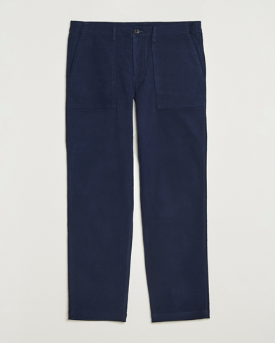 PS Paul Smith Cotton Worker Pants Blue – Blå