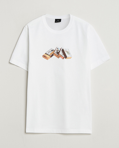 PS Paul Smith Matchboxes Printed T-Shirt White – Hvid