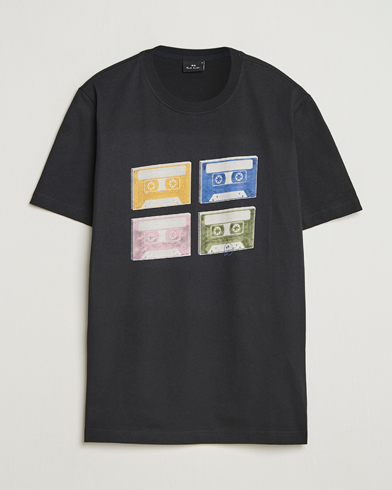 PS Paul Smith Tapes Printed T-Shirt Black – Sort