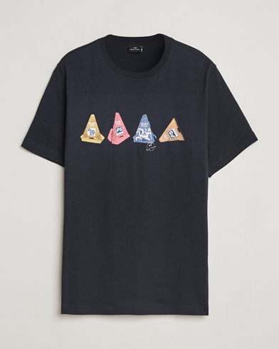 PS Paul Smith Cones Printed T-Shirt Navy – Blå