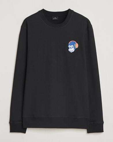PS Paul Smith Monkey Headphone Printed Sweatshirt Black – Sort