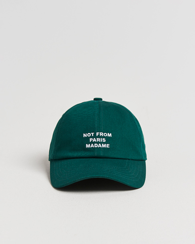 Drôle de Monsieur Slogan Baseball Cap Dark Green – Grøn