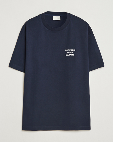 Drôle de Monsieur Slogan T-Shirt Navy – Blå