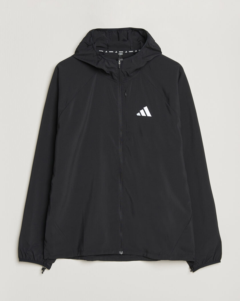 adidas Performance Running Hooded Jacket Black – Sort