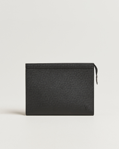 Louis Vuitton Pre-Owned Pochette Voyage Taiga MM Black – Sort