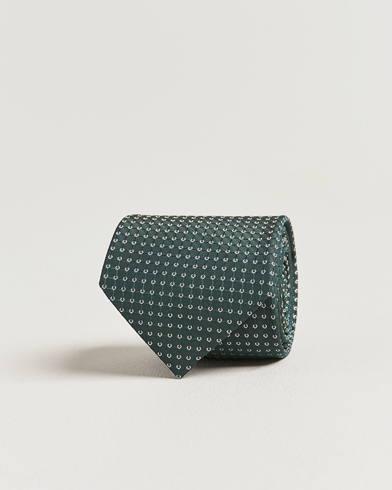 Brioni Microstructure Silk Tie Green – Grøn