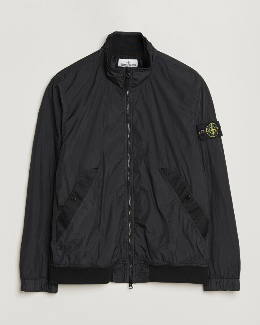 Stone Island Crinkle Reps Short Jacket Black – Sort