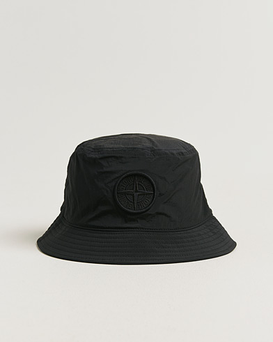 Stone Island Nylon Metal Bucket Hat Black – Sort