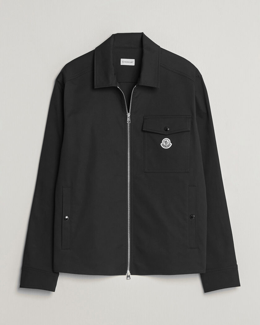 Moncler Zip Overshirt Black – Sort