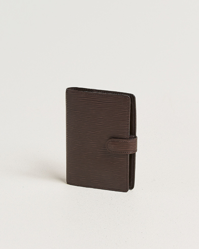 Louis Vuitton Pre-Owned Small Ring Agenda Cover Epi Leather Brown – Brun