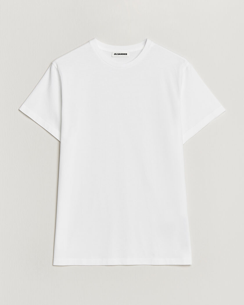 Jil Sander Short Sleeve Basic T-Shirt White – Hvid