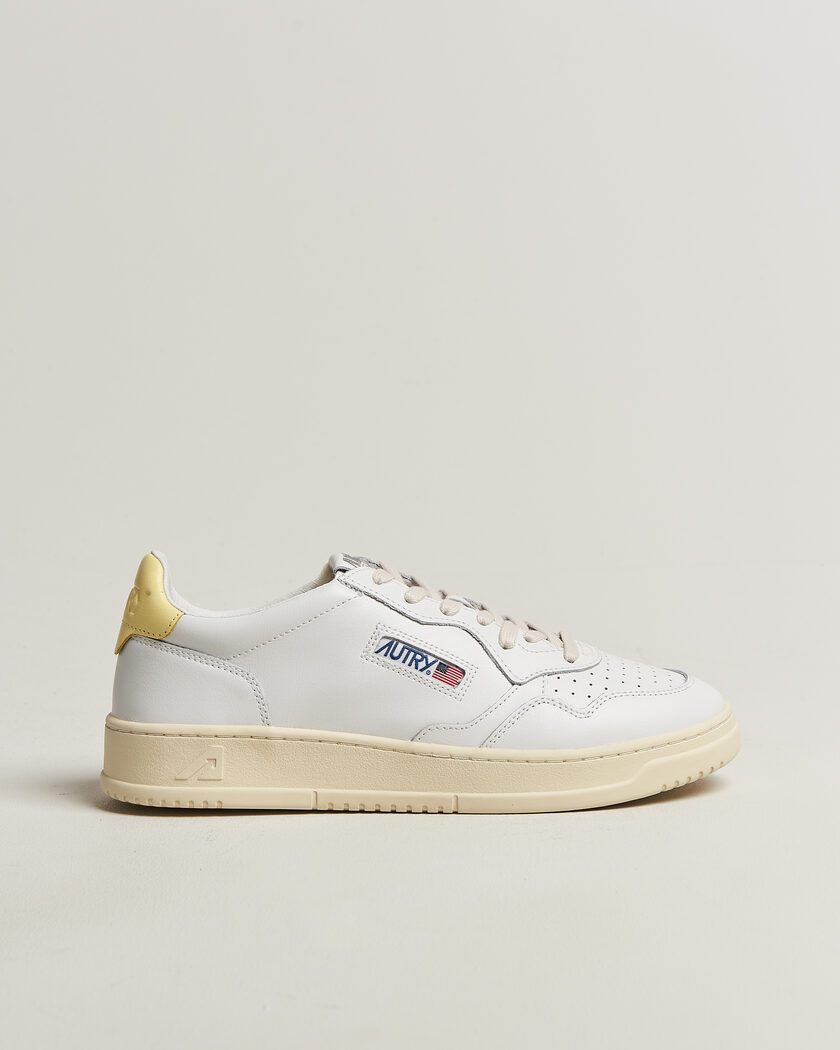 Autry Medalist Low Sneaker White/Lemon Meringue – Hvid